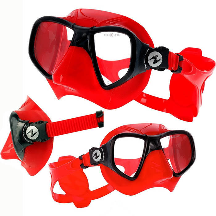 Maska Aqualung Micromask X czerwona