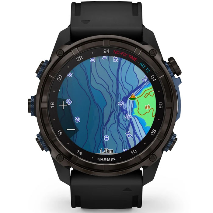 Garmin Descent MK3i black mapy