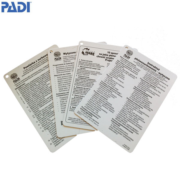 PADI Divemaster Cue Cards