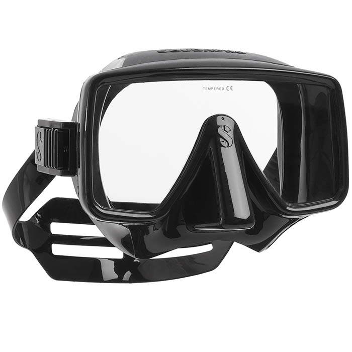 Maska Scubapro Frameless czarny silikon
