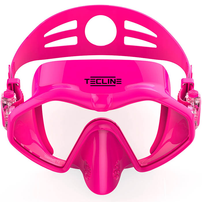 Maska Tecline Frameless Neon różowa