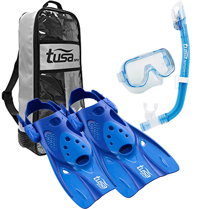 Zestaw TUSA Mini Kleio HyperDry set niebieski