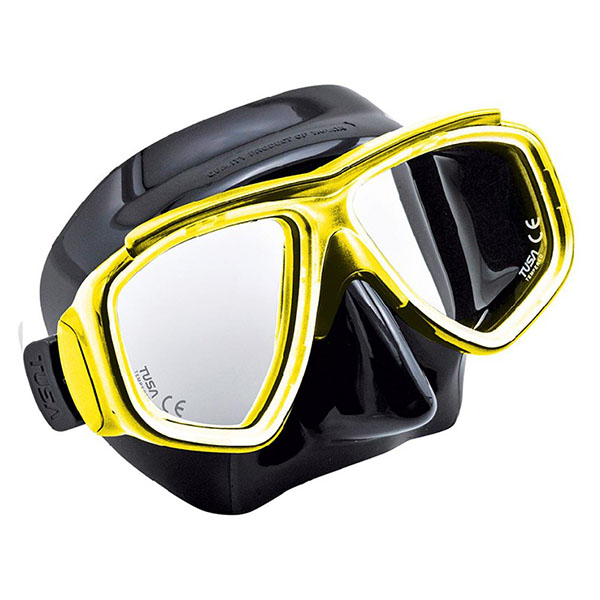 Maska optyczna Tusa Splendive czarno-żółta